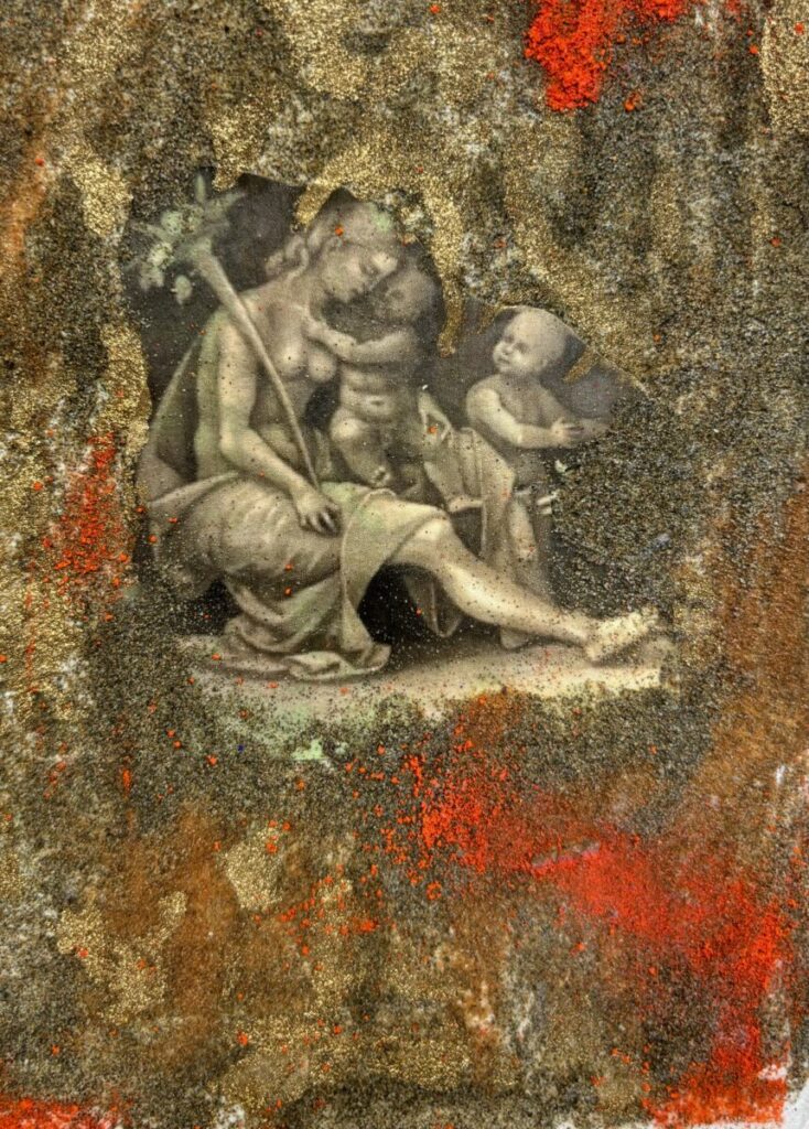 Hommage an Signorelli (1) 24,5 x 18 Pigment, Sand, Acrylbinder