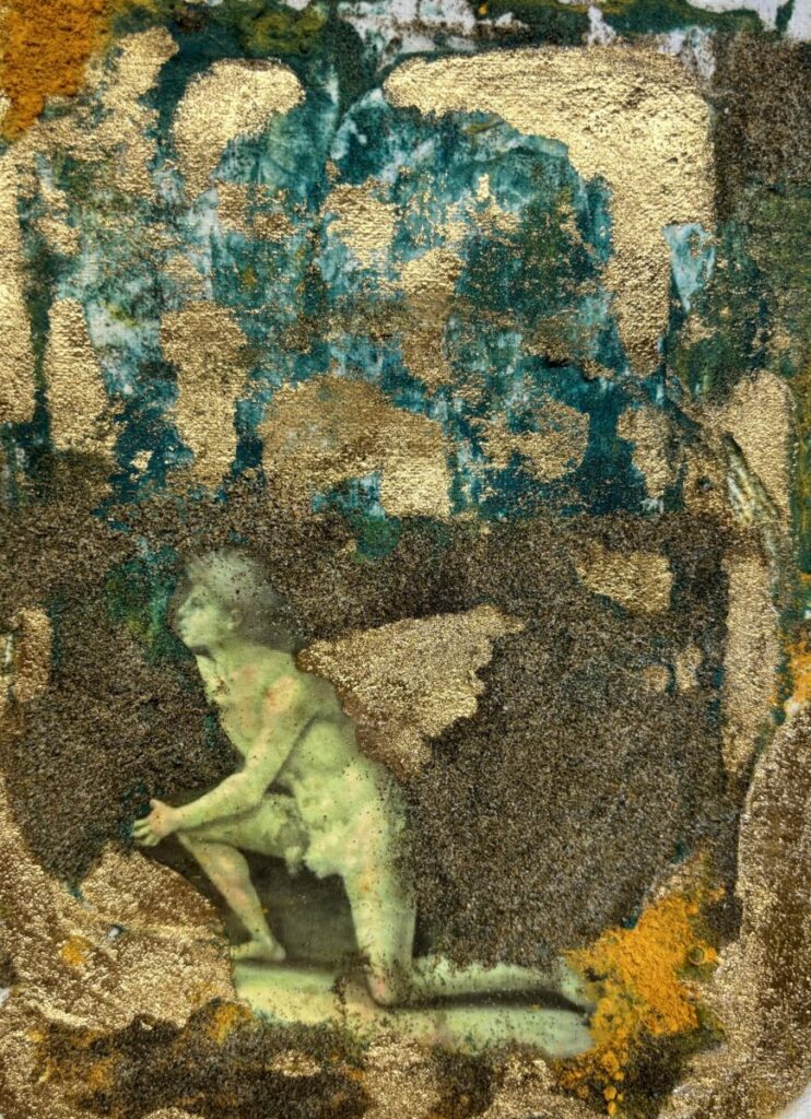 Hommage an Signorelli (2) 24,5 x 18 Pigment, Sand, Acrylbinder