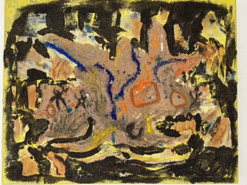 Underworld 80x100 Sand, Acrylbinder, Pigment
