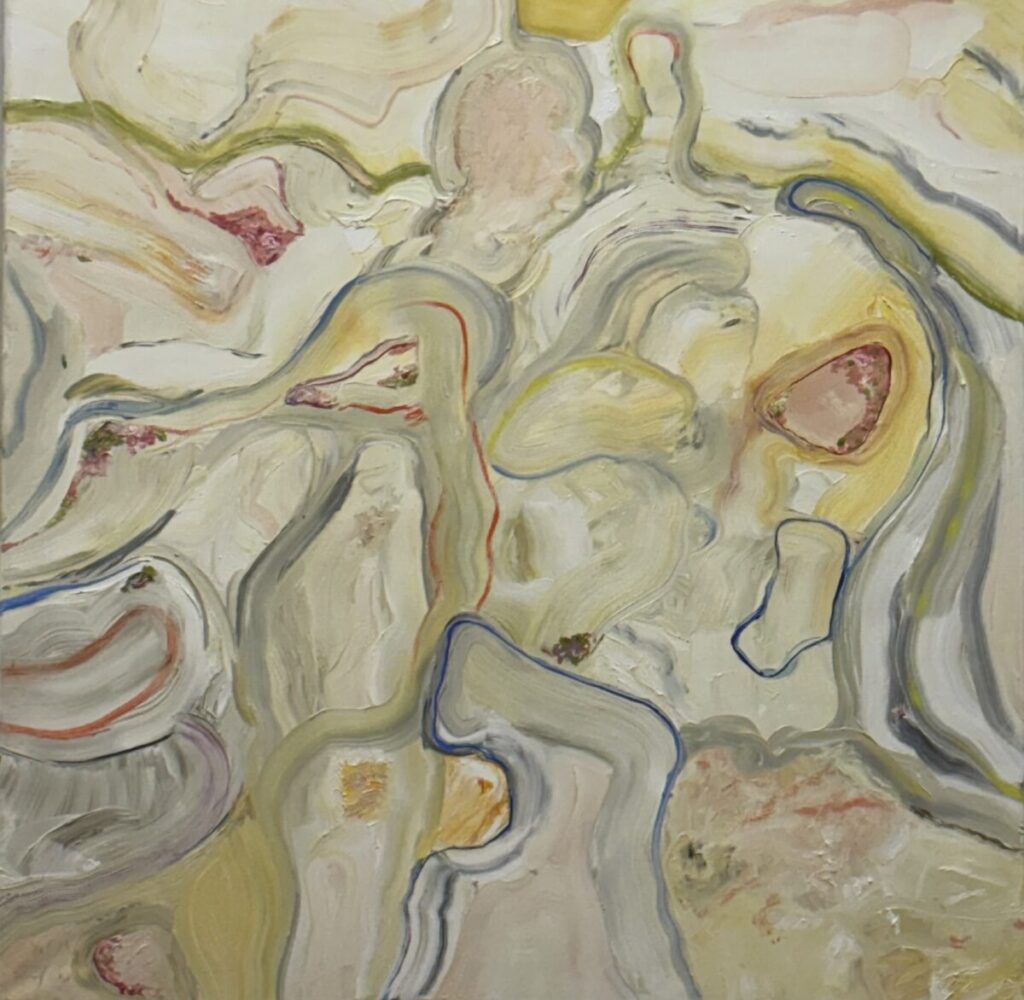 1. Formenspiel, 80x80, Öl