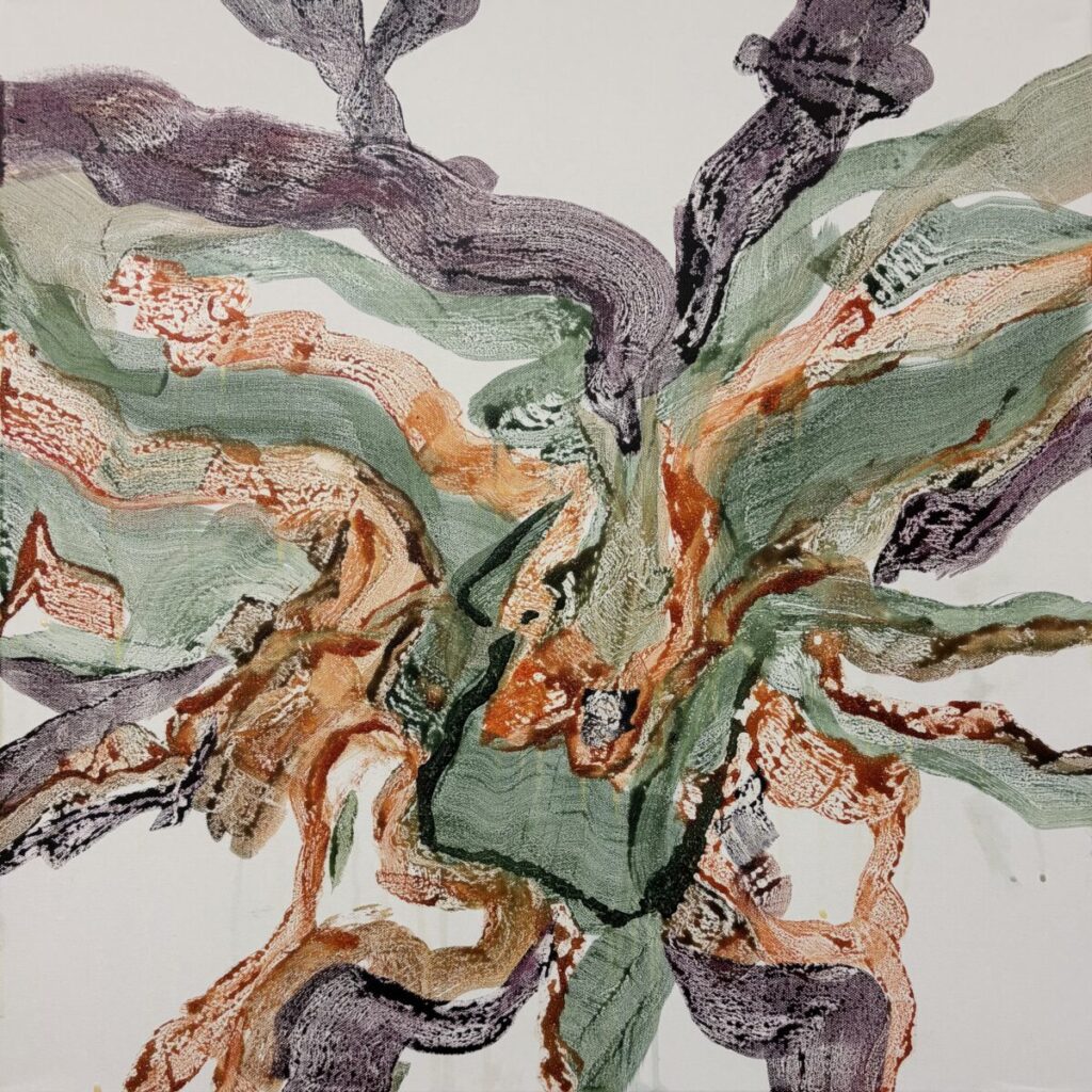 Der Tintenfisch, 60x60, Eitempera