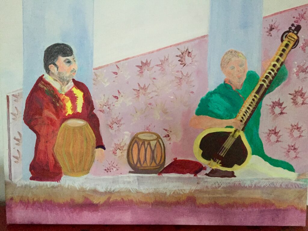 Indische Sitar-Spieler